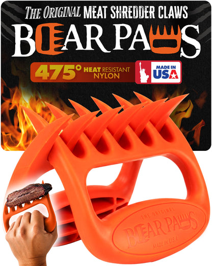 Bear Paws Meat Claws - The Original BBQ Meat Shredder Claws - Black