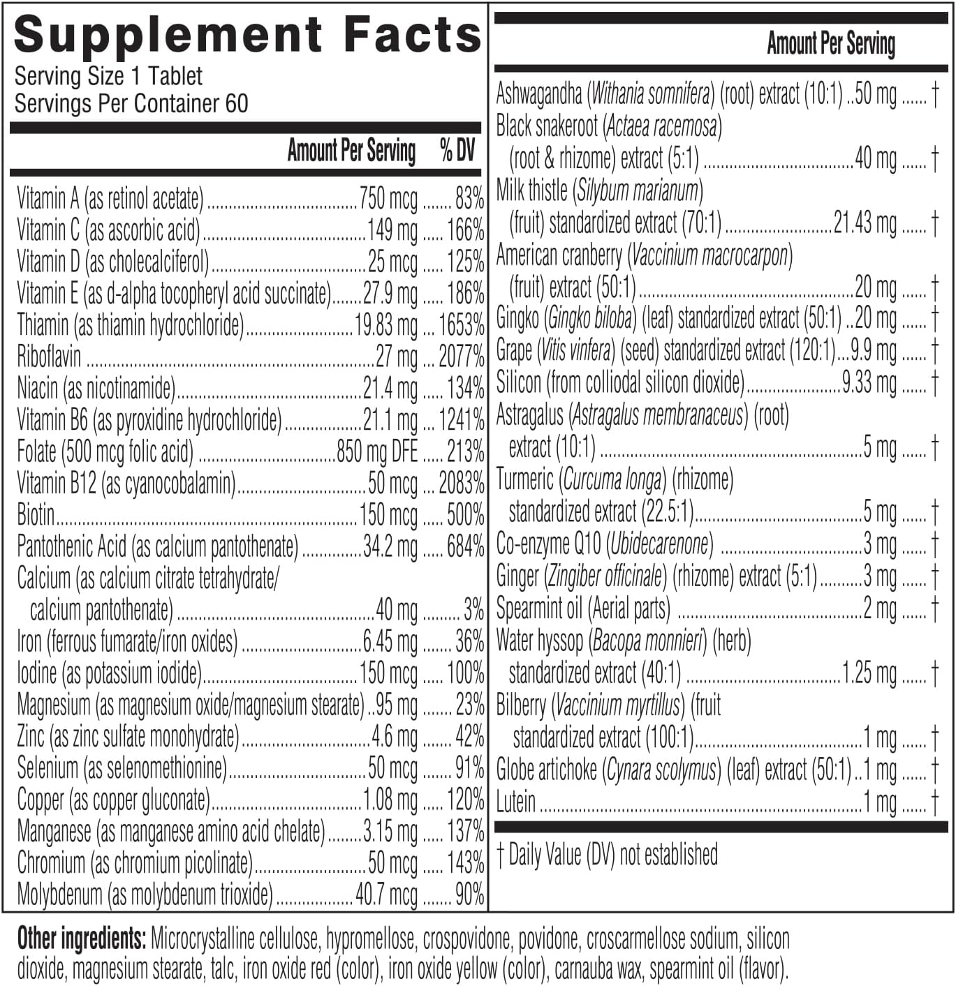 Swisse Daily Multivitamin for Men & Women 50 and Over Combo