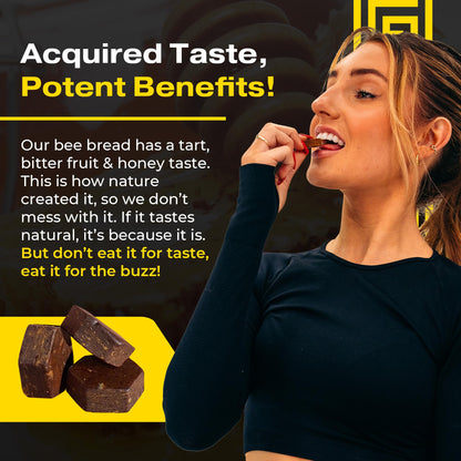 Spartan Bee Bread Chewables Natural Multivitamin | High Absorption Organic Bee Pollen