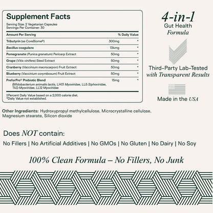 Adapt Naturals Gut & Immune Health Bundle – Biome Protect 4-in-1 Prebiotics, Probiotics, Postbiotics Supplement & Bio-Avail Multivitamin for Men & Women – 30-Day Supply