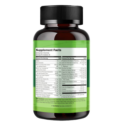 NATURELO Whole Food Vitamin Gummies for Adults - Chewable Gummy Multivitamin