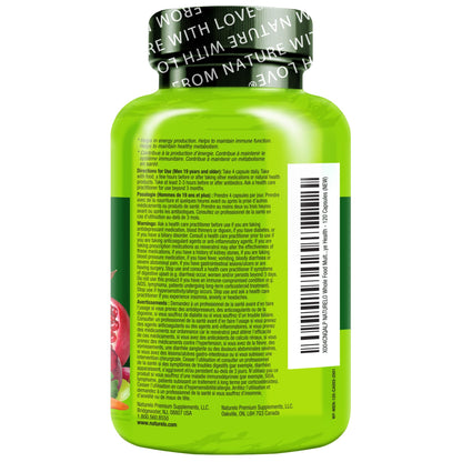 NATURELO Mens Multivitamins - Whole Food Multivitamin for Men with Vitamins, Minerals - 120 Vegetarian Capsules for Energy, Brain, Heart, Eye Health*