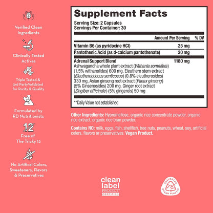 HUM Uber Energy Adaptogen & B Vitamin Supplement, 60 Count