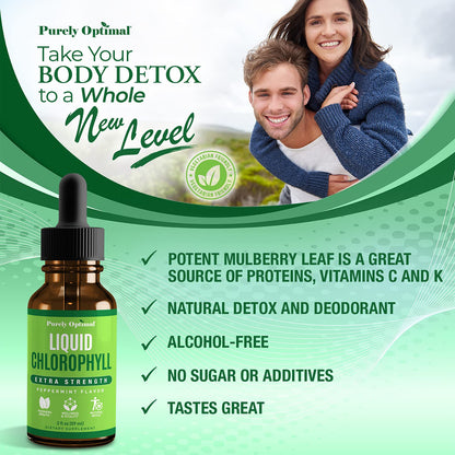 Premium Chlorophyll Liquid Drops - 100% Natural & Gluten Free Liquid Chlorophyll