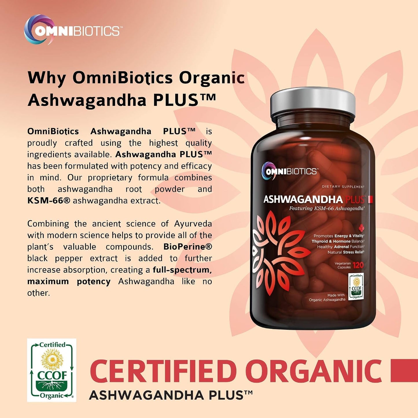 OmniBiotics Ultimate Daily Multivitamin + Ashwagandha Root Supplement