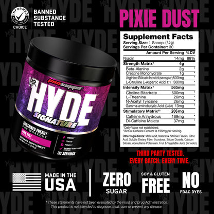 ProSupps Mr. Hyde Signature Pre Workout Powder with Creatine, Beta Alanine & Caffeine - Performance, Energy & Endurance - Clean Fitness & Gym Supplements for Men & Women (Blue Razz, 30 Servings)