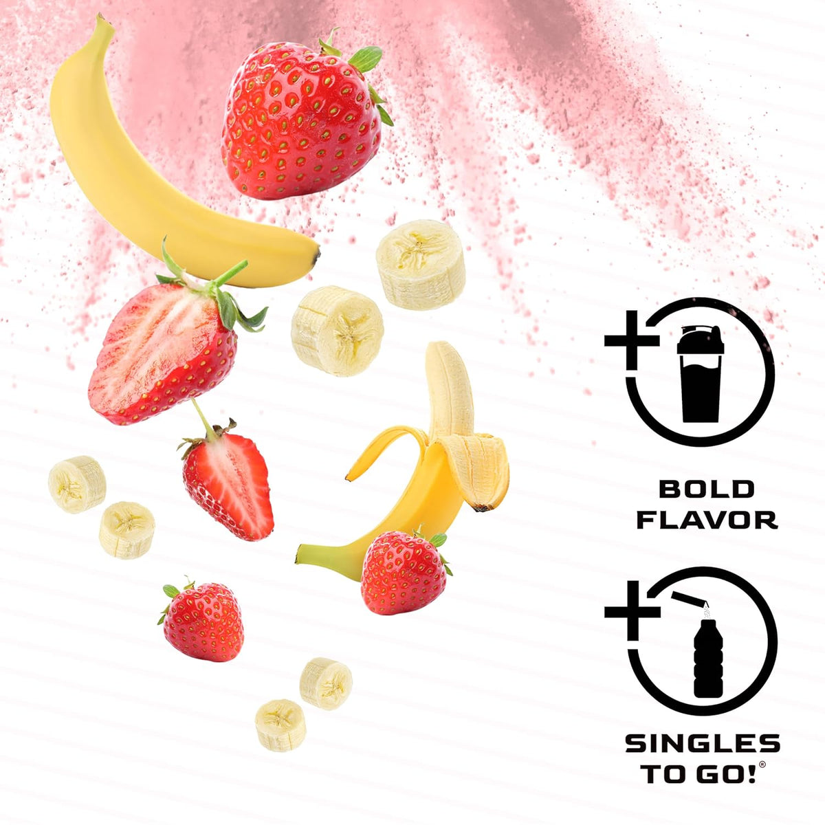 All Sport Zero Powder Sticks, Sugar Free, Strawberry Banana, 50 Count