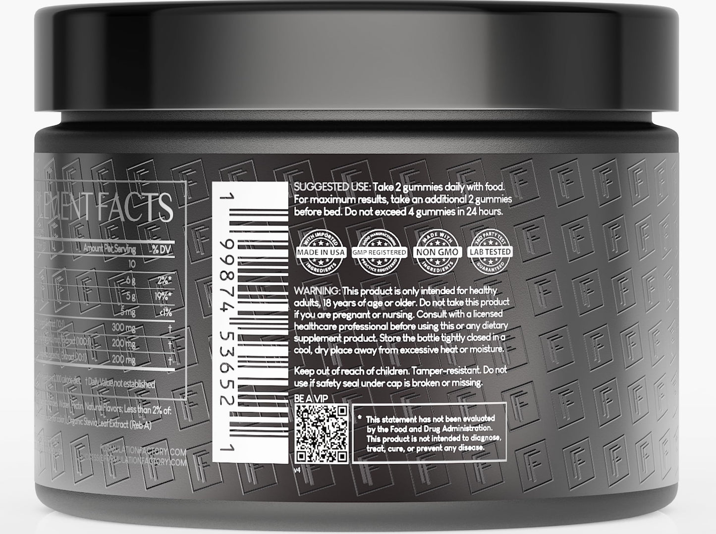 Formulation Factory Self Obsessed 10-in-1 Natural Testosterone Booster for Men, Testosterone Supplement for Men with Shilajit, Tongkat Ali, Fadogia Agrestis, 120 Capsules, 2 Month Supply