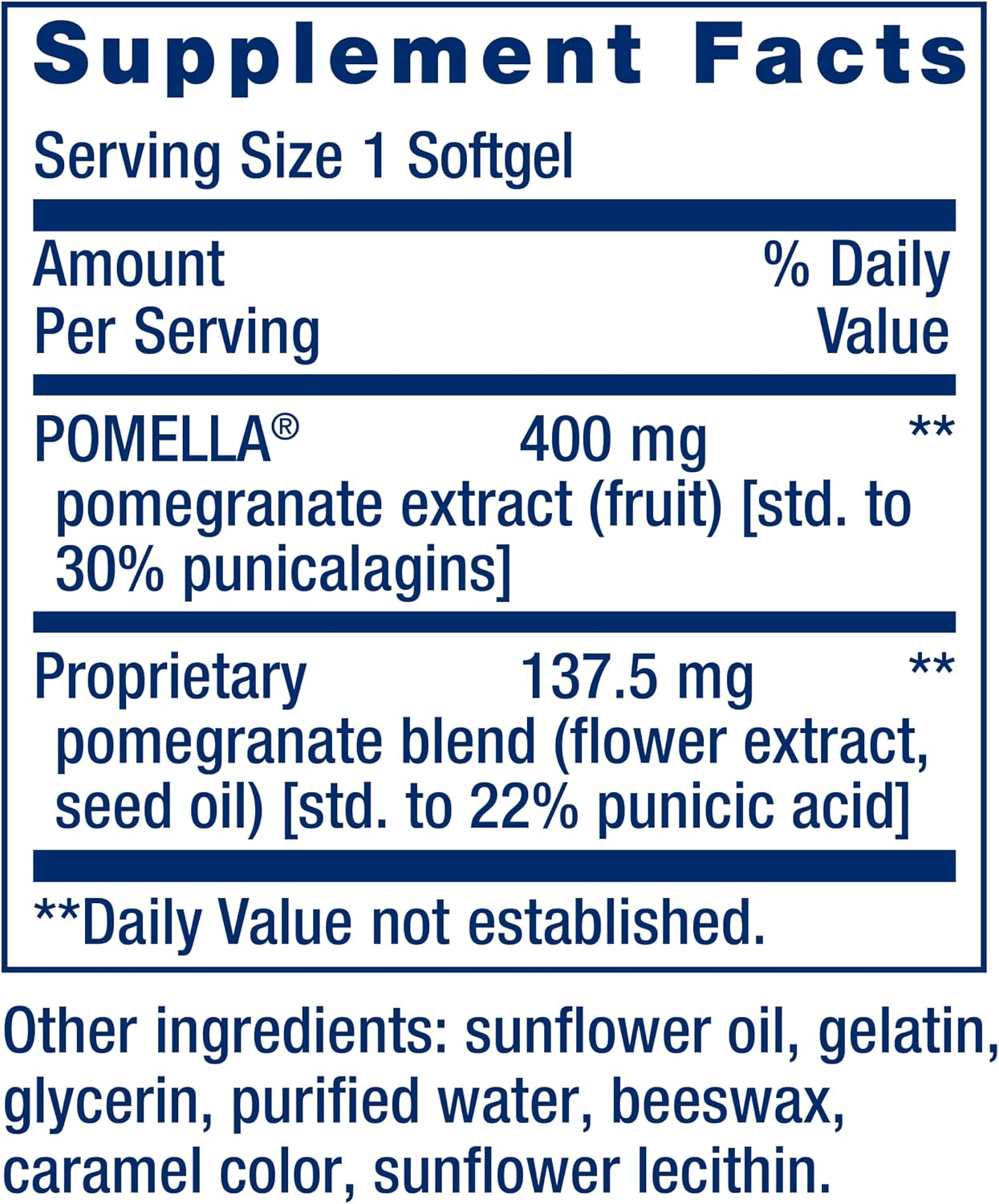 Life Extension Pomegranate Complete, Fruit Extract, Flower, Seed Oil Extract, Cardiovascular Health, antioxidant Support, superfood Supplement, Gluten Free, Non-GMO, 30 softgels | Fruit, Flower & Seed Oil Extract Superfood Supplement for Cardiovascular He