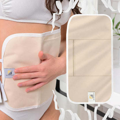 Organic Cotton Castor Oil Wrap - Reusable, Adjustable, Detox Pack by M3
