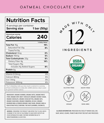 Truvani Plant Based Snack Bars | Variety | 12 Pack | Vegan | 5-8g Protein | USDA Organic and Vegan | Dairy, Soy, and Gluten Free | Individually Wrapped