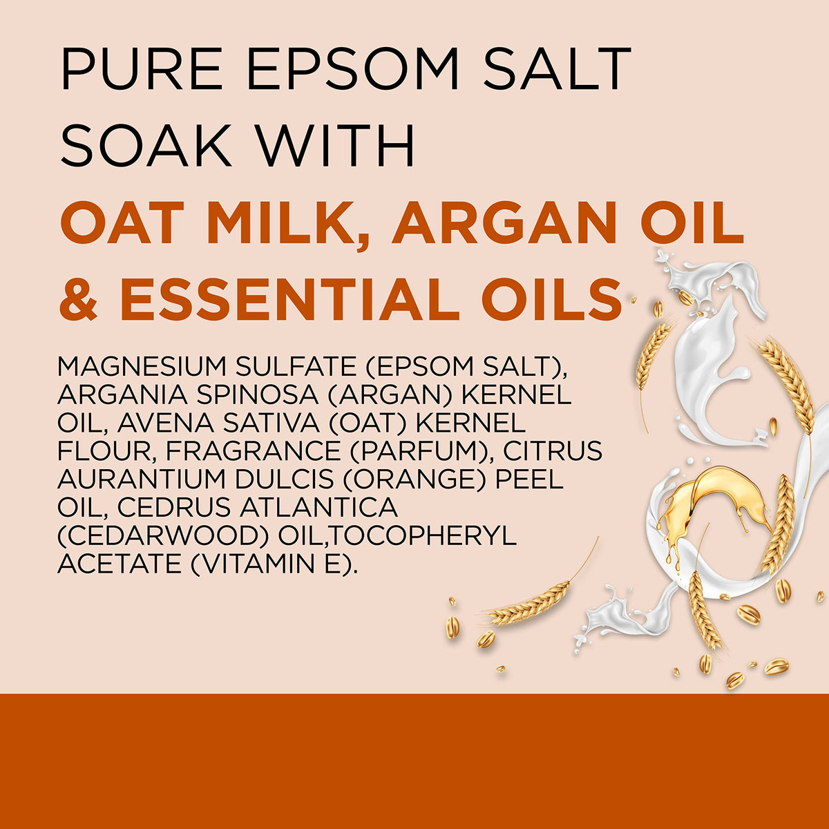 Dr Teal's Pure Epsom Salt Soak, Soothe & Comfort with Oat Milk & Argan Oil, 3 lbs