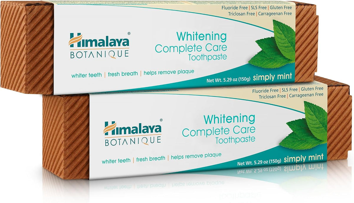 Himalaya Botanique Whitening Complete Care Toothpaste Mint, 5.29 oz, 2 Pack