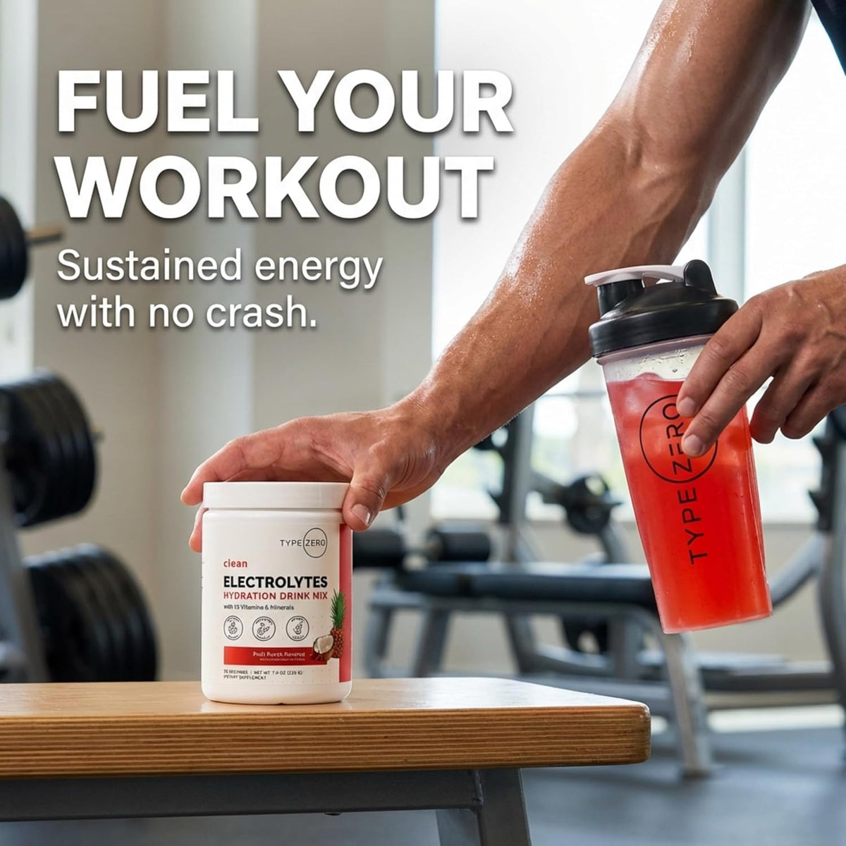 Type Zero Clean Electrolytes Hydration Powder (Fruit Punch) 50 Servings