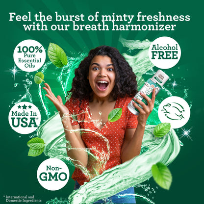 GuruNanda Dual Barrel Fresh Breath Mouthwash with Xylitol, Mint, 3x20 oz