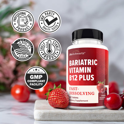 Bariatric D3 K2 Dissolvable Tablets - 90 Cherry-Strawberry Tablets