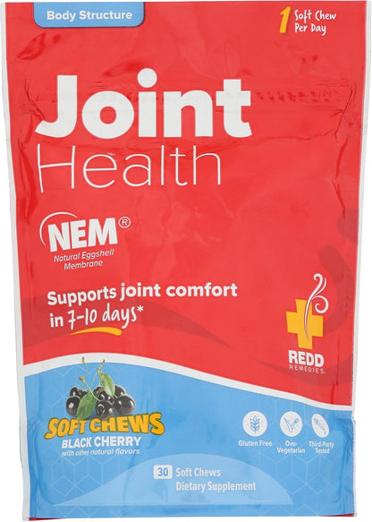 Redd Remedies, Joint Health Original, Helps Strengthen Connective Tissue and Cartilage, Black Cherry Flavor, 30 Soft Chews