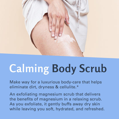 Himalayan Salt Scrub Face Foot & Body Exfoliator Infused with Collagen and Stem Cell Natural Exfoliating Salt Body Scrub for Toning Cellulite Skin Care by M3 Naturals