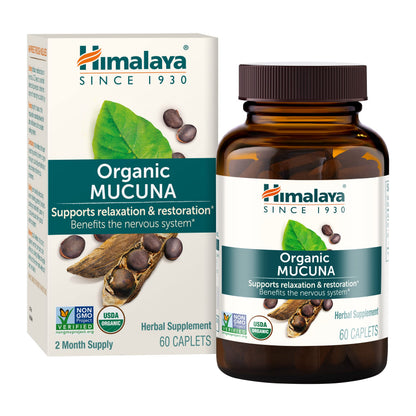 Himalaya Organic Mucuna Herbal Supplement, Supports Relaxation, Tension Relief
