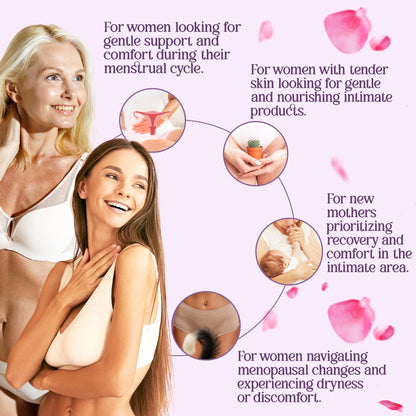 vibraxlabs Yoni Oil 1 Oz. Rose Scented Daily Feminine Wash Vulva Oil for pH Balance and Female Dryness