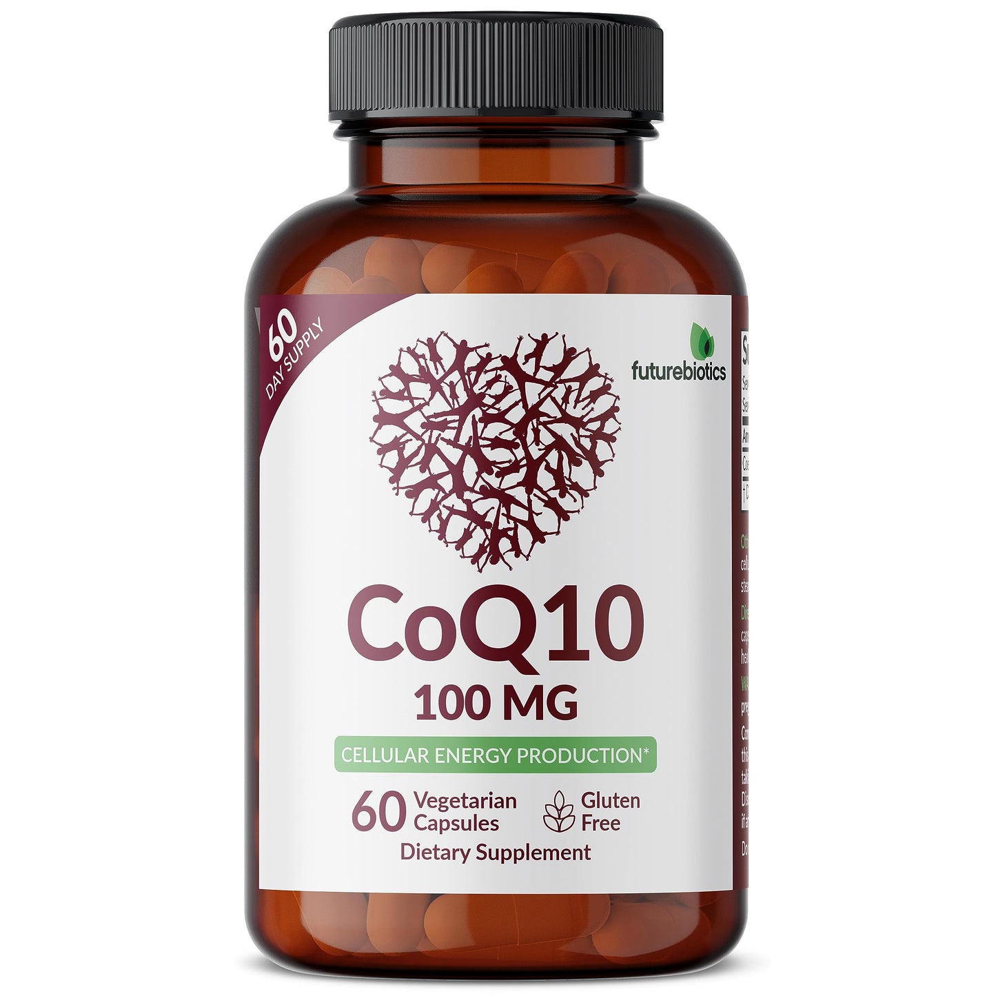 Futurebiotics CoQ10 100 MG Cellular Energy Production, 60 Vegetarian Capsules