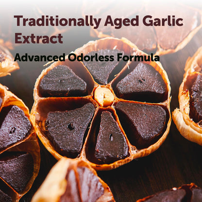 Micro Ingredients Odorless Garlic, 300 Softgels | 2 Years Aged Garlic Extract | Grown Allium Sativum Bulb | Natural Herbal Supplements | Non-GMO, Gluten Free