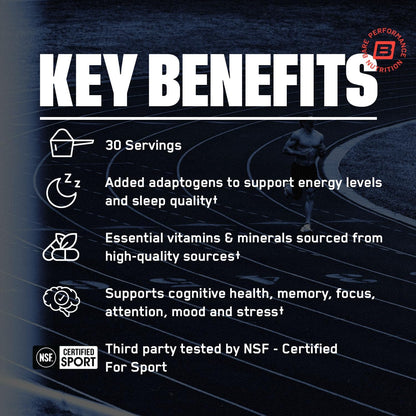 BARE PERFORMANCE NUTRITION, BPN Strong Multi-Vitamin, Foundational Health, Improved Mood and Sleep, Adaptogens, Improved Cognitive Health