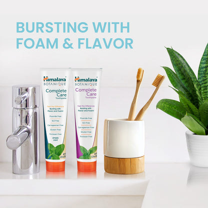 Himalaya Botanique Complete Care Toothpaste, Herbal Variety 4 Pack, 5.29 oz
