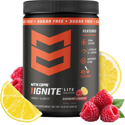 MTN OPS Ignite Energy Powder, Zero Sugar, Tiger's Blood