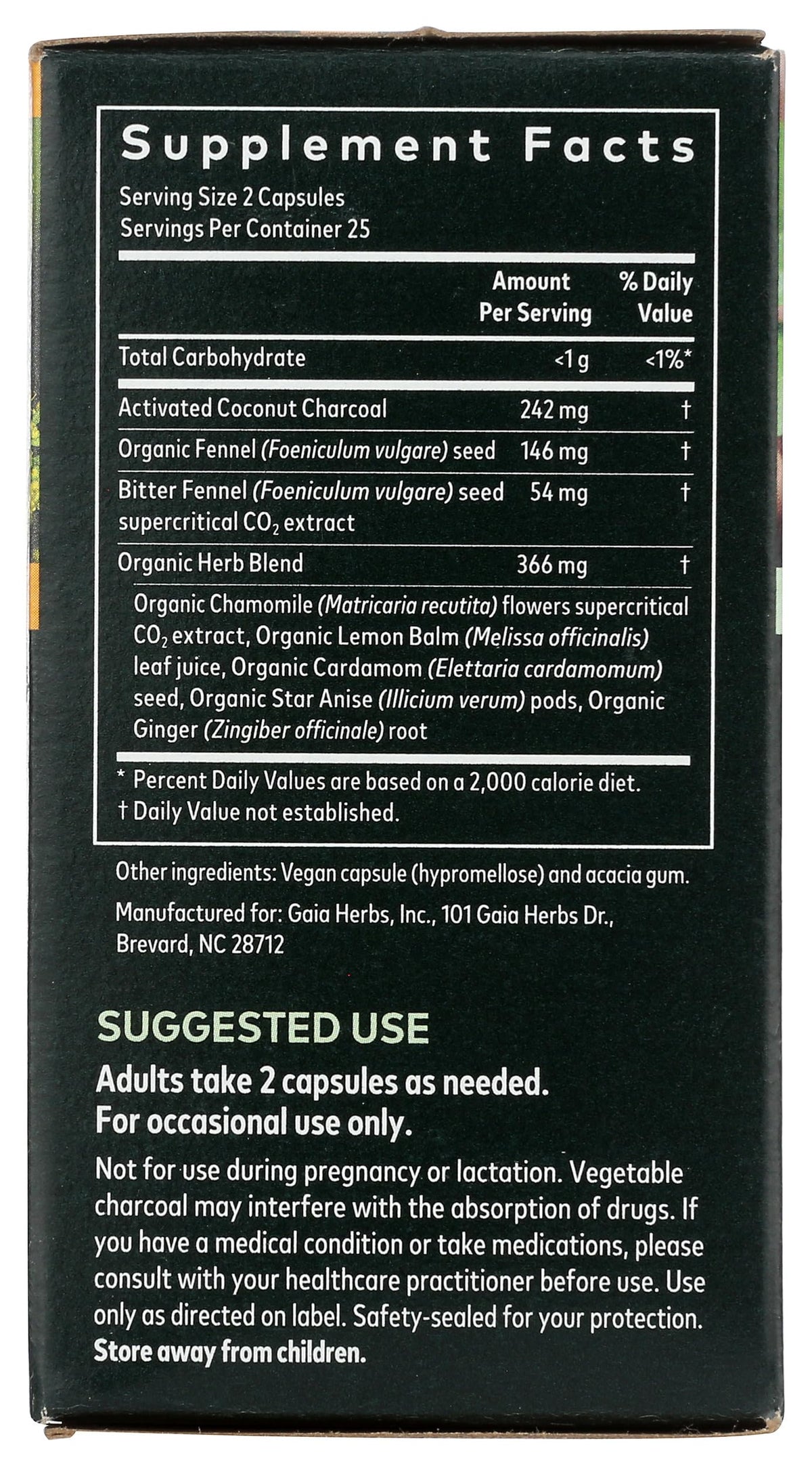 Gaia Herbs Gas & Bloating - Provides Relief from Occasional Gas and Bloating