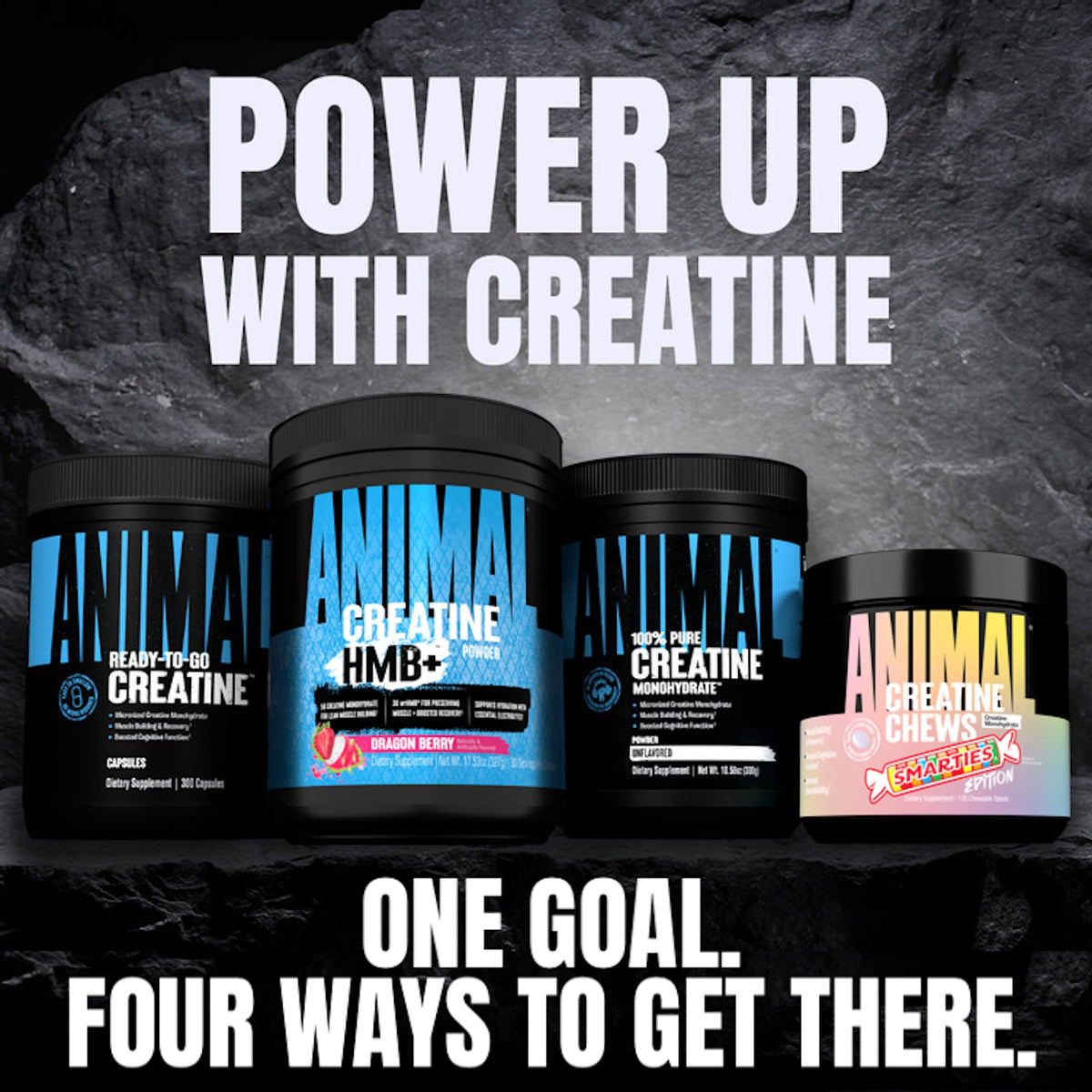 Animal Creatine Monoydrate Powder for Men & Women | Unflavored 300g