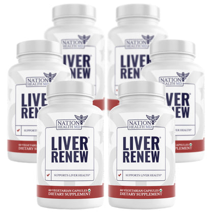 Liver Renew - Liver Cleanse Detox & Repair - Liver Support Supplement with Artichoke Extract, Milk Thisle, Dandelion and Turmeric (1 Bottle)