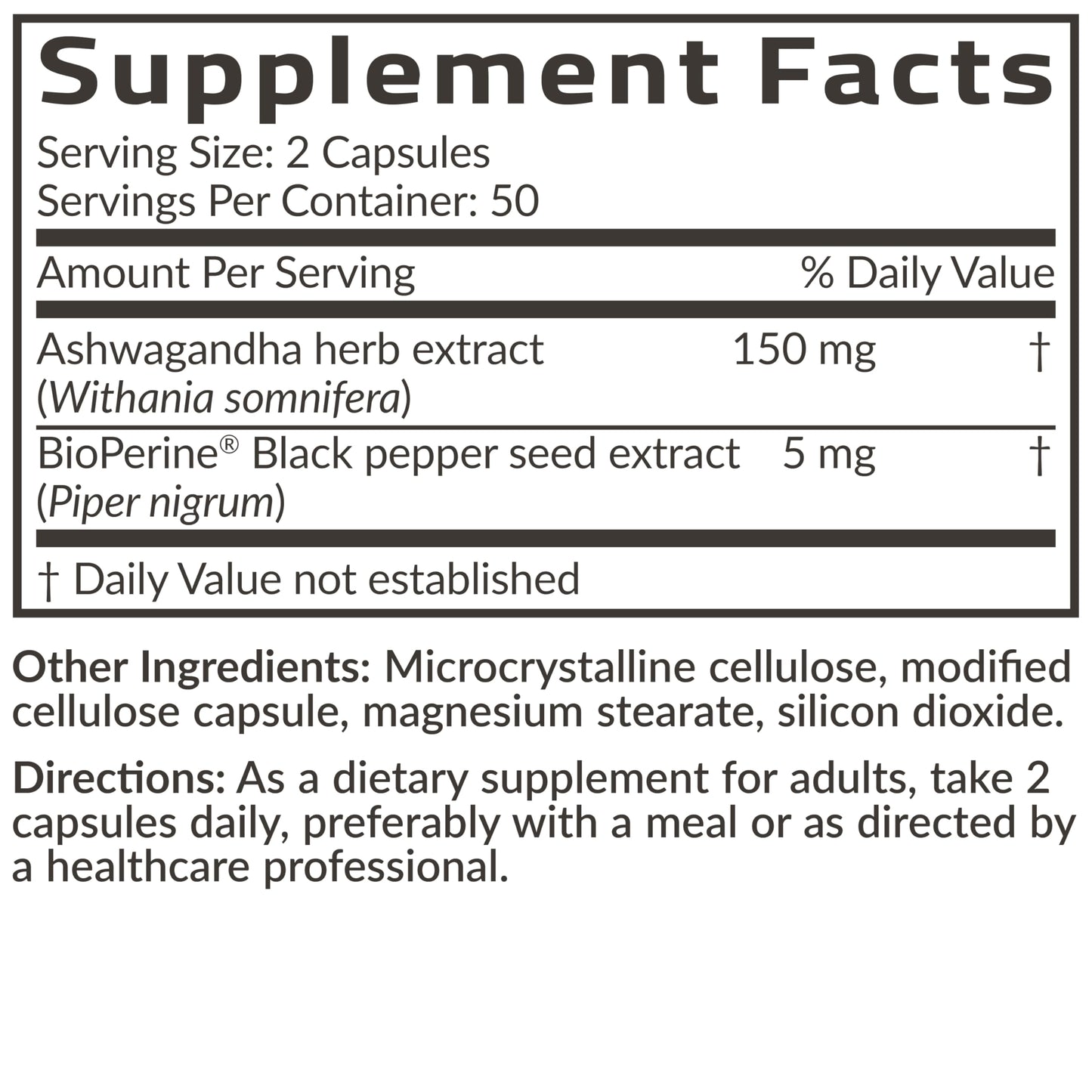 Futurebiotics Ashwagandha Extra Strength Stress & Mood Support 100 Capsules | Vegetarian, Non-GMO, Gluten-FREE, Soy-FREE, BioPerine for High Absorption