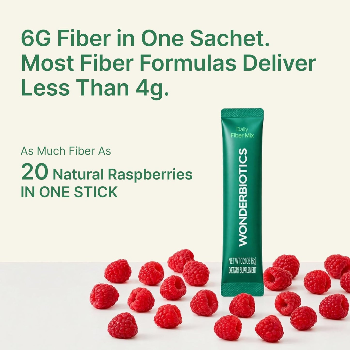 GLP-1 Support Fiber Supplement 6g Powder Packets - 30 Sachets | 5 Diverse Fibers with Prebiotics for Appetite Suppressant, Regularity, PHGG, Psyllium Husk, Daily Drink Mix for Women & Men