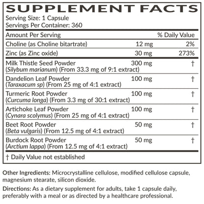 Futurebiotics Liver Detox Advanced Detox & Cleanse Formula Supports Healthy Liver Function with Milk Thistle, Dandelion Extract, Turmeric, Artichoke Leaf, & More, Non-GMO, 60 Vegetarian Capsules