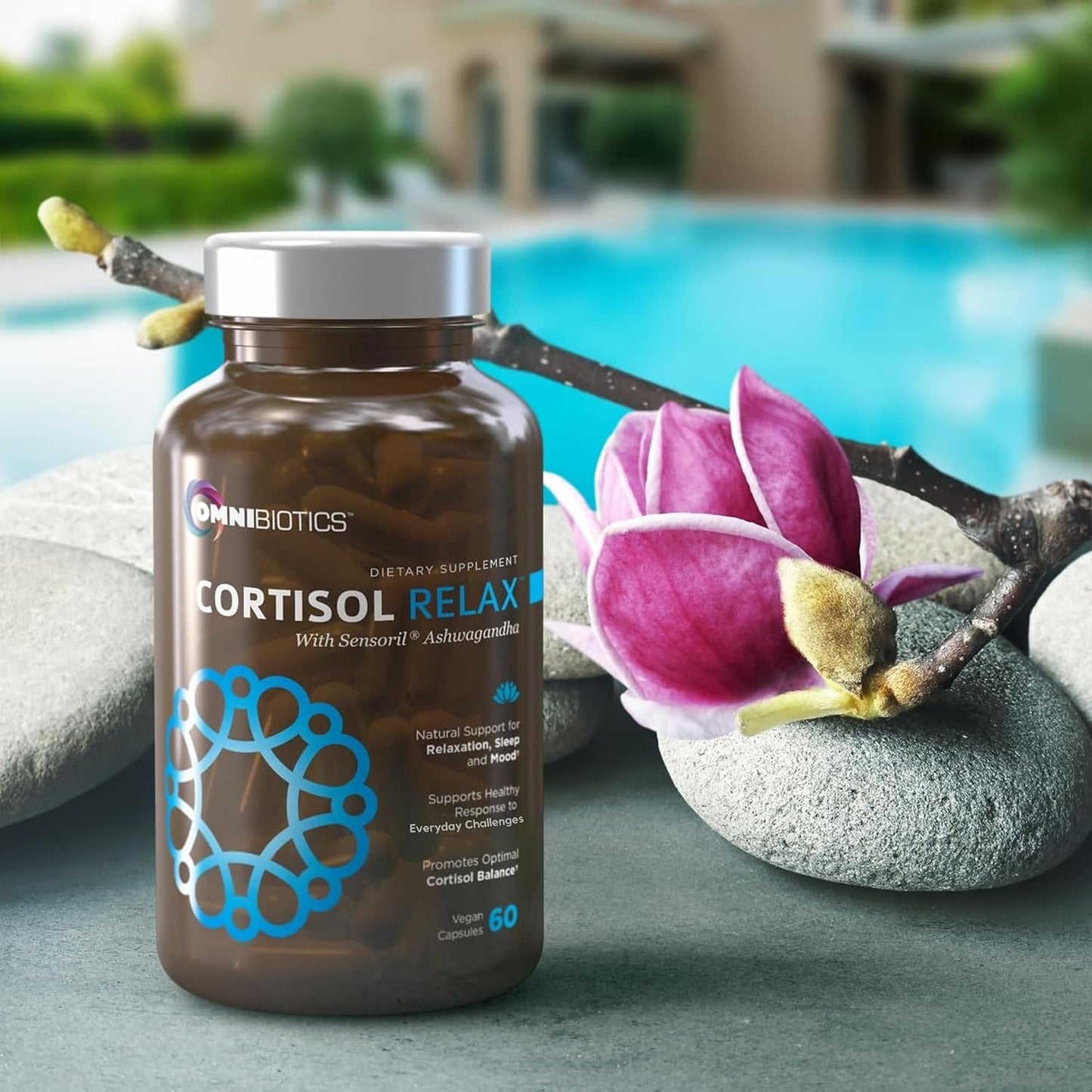 OmniBiotics Cortisol Relax Supplement + Magnesium Glycinate