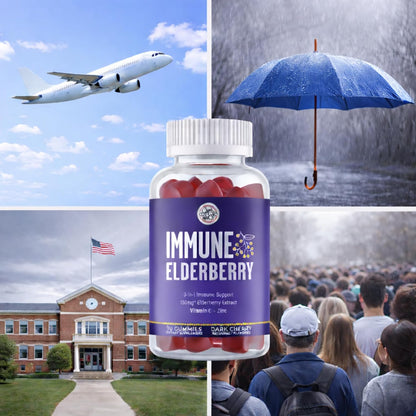Grab The Gold Immunity Gummies Elderberry Vitamin C Zinc 90 Count