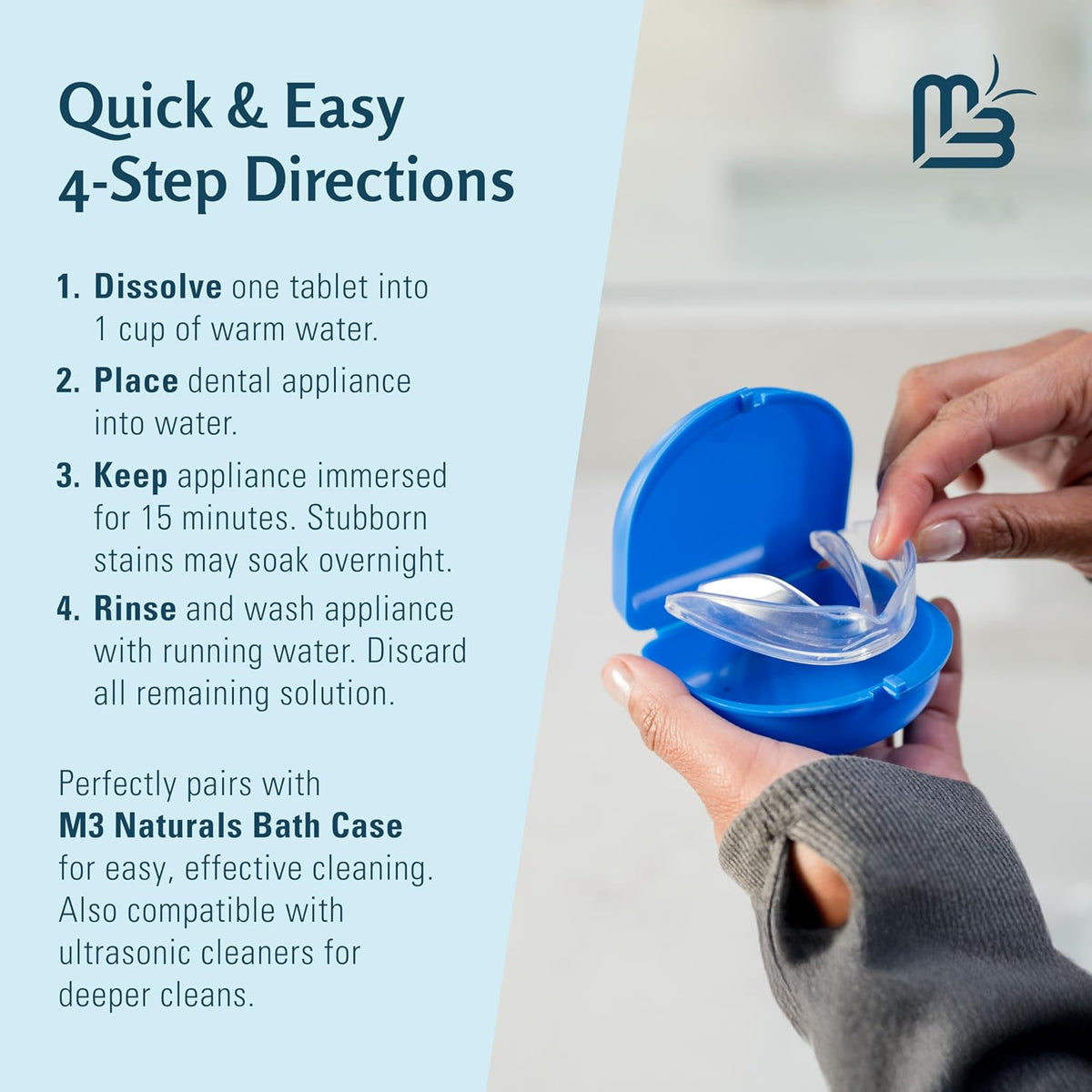 Nano Hydroxyapatite Toothpaste & Dental Appliance Cleaner Tablets