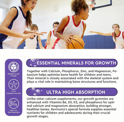 Iron Gummies Supplement for Adults & Kids | Calcium Potassium Magnesium Gummies | Bundle