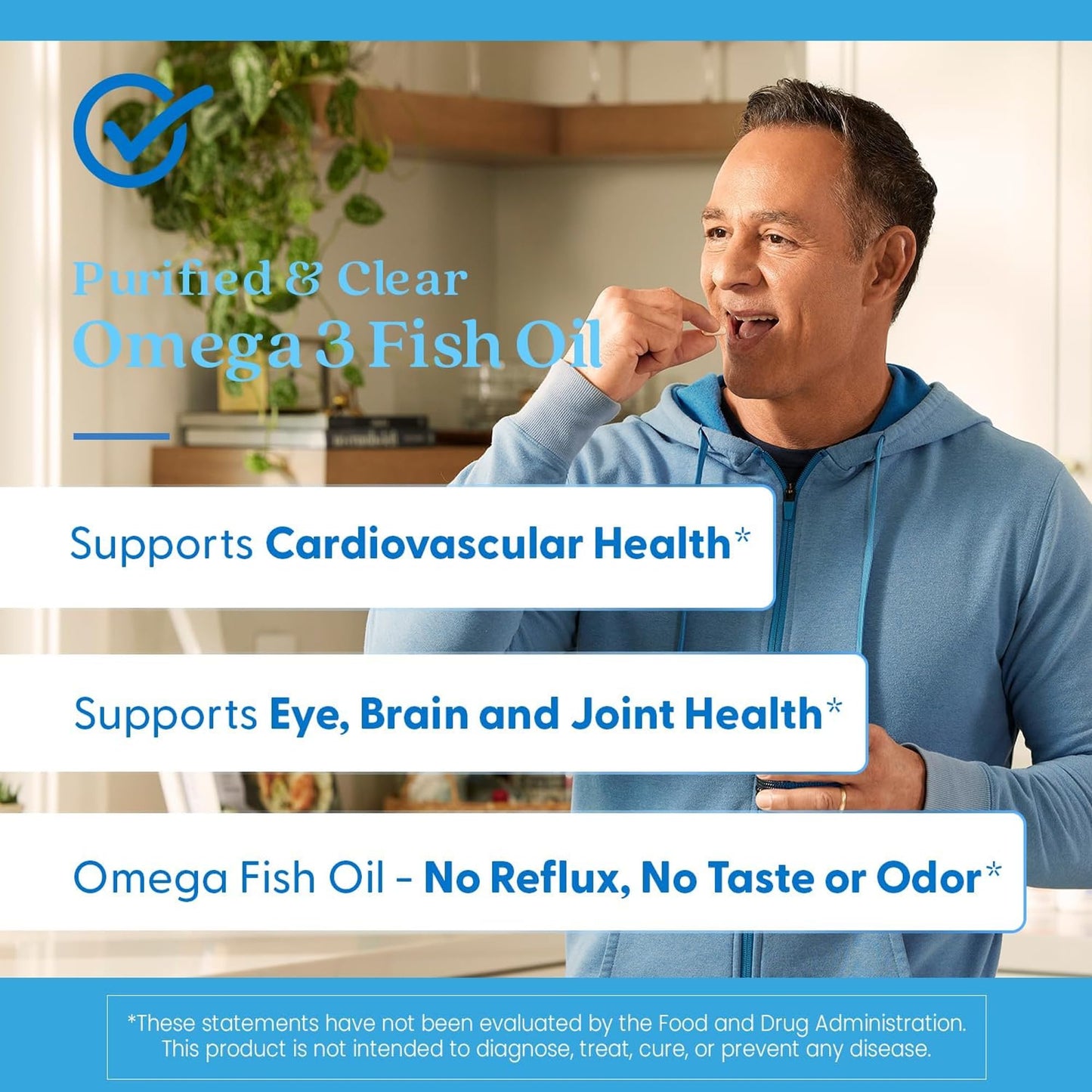 Doctor's Best Omega 3 Fish Oil Supplement for Women & Men - Source of DHA, EPA, & Omega-3 Fatty Acids, Purified, High 2000 mg Potency, Heart Health Support, Non-GMO, Gluten Free - 120 Marine Softgels