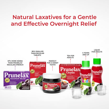 Prunelax Ciruelax Natural Laxative Regular for Occasional Constipation,Tea Bags, Prunes