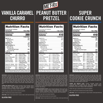 MET-Rx Big 100 Colossal Protein Bars, Healthy Meal Replacement Snack, Variety Pack