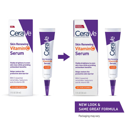 CeraVe Vitamin C Serum with Hyaluronic Acid | Skin Brightening Serum for Face