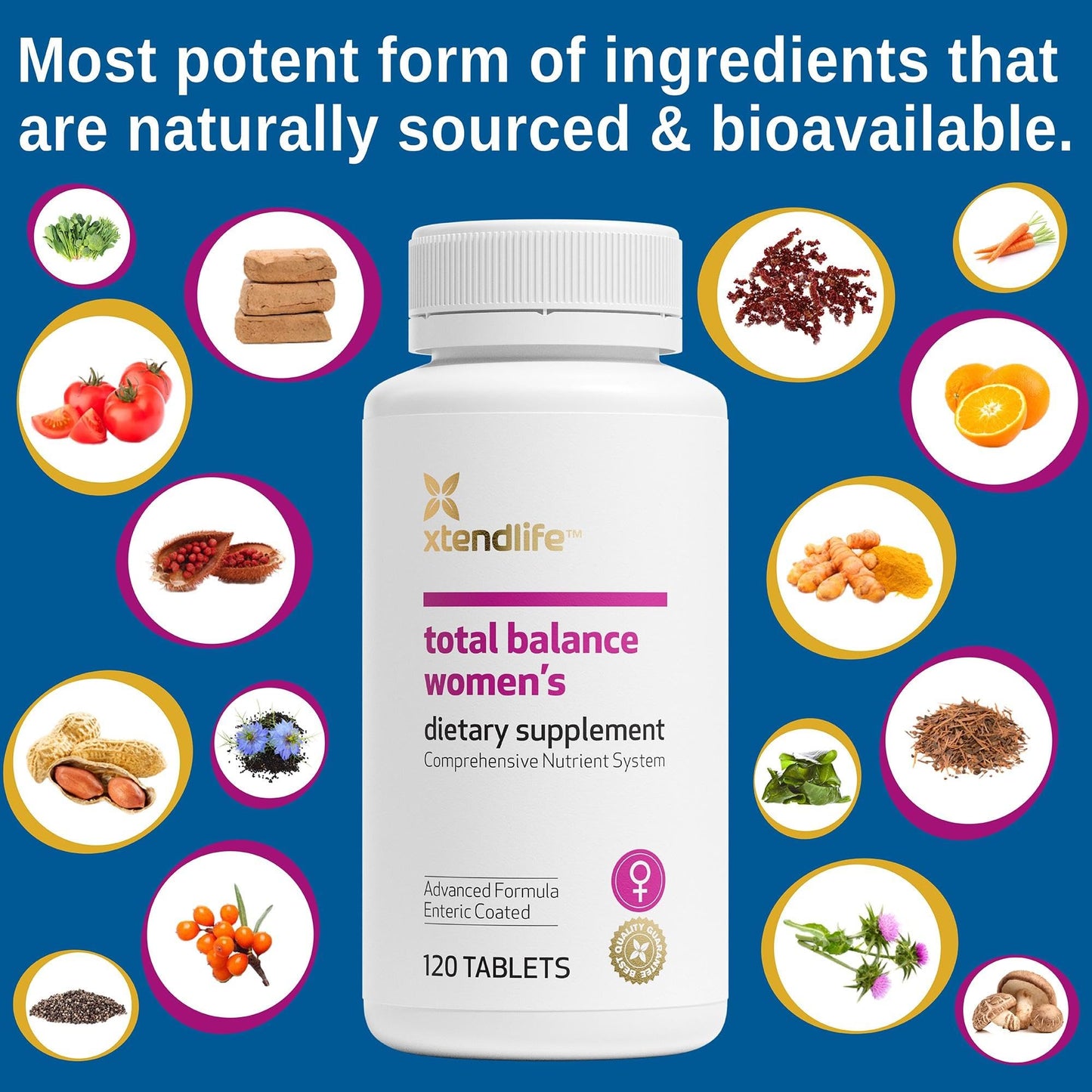 Xtendlife Total Balance Men’s Premium Multivitamin for Immune, Heart, Digestive & Cellular Health - Extra Strength Daily Support - 90+ Nutrients & Minerals - 30 Day Supply