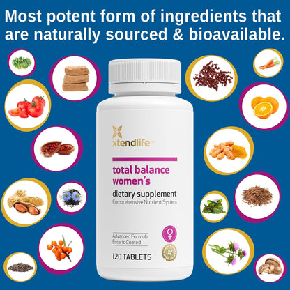 Xtendlife Total Balance Men’s Premium Multivitamin for Immune, Heart, Digestive & Cellular Health - Extra Strength Daily Support - 90+ Nutrients & Minerals - 30 Day Supply