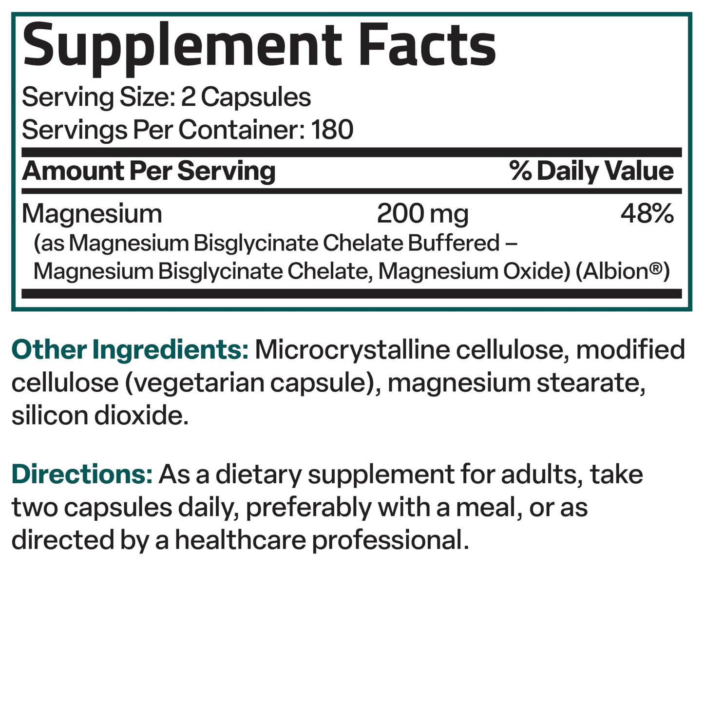 Bronson Magnesium Glycinate 200 MG Chelated High Absorption, 60 Capsules | Stress Relief, Sleep, Heart Health, Nerves, Muscles, and Metabolism Support, Vegetarian, Non-GMO, Gluten Free, Soy Free