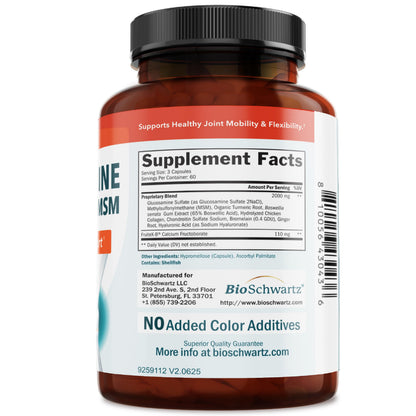 Glucosamine Chondroitin MSM Joint Support Supplement, 90 Capsules