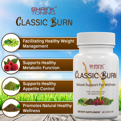 shrink Classic Burn - Pure Green Coffee Bean Extract and Raspberry Ketones with 45%