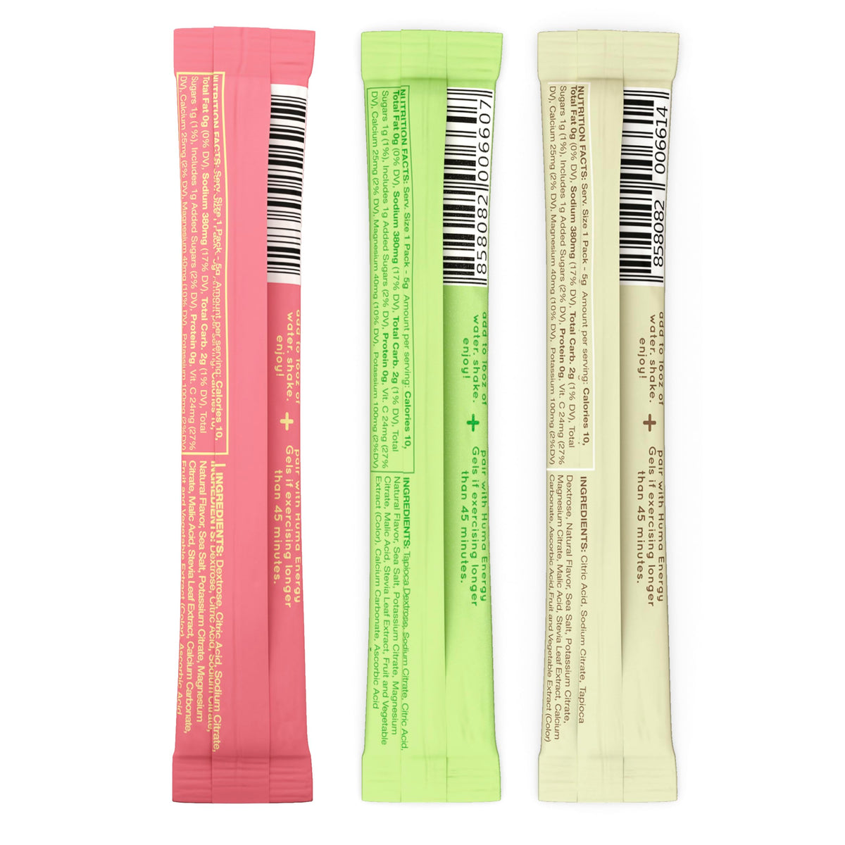 Huma Chia Hydration Drink Mix, Variety, 15 Packets