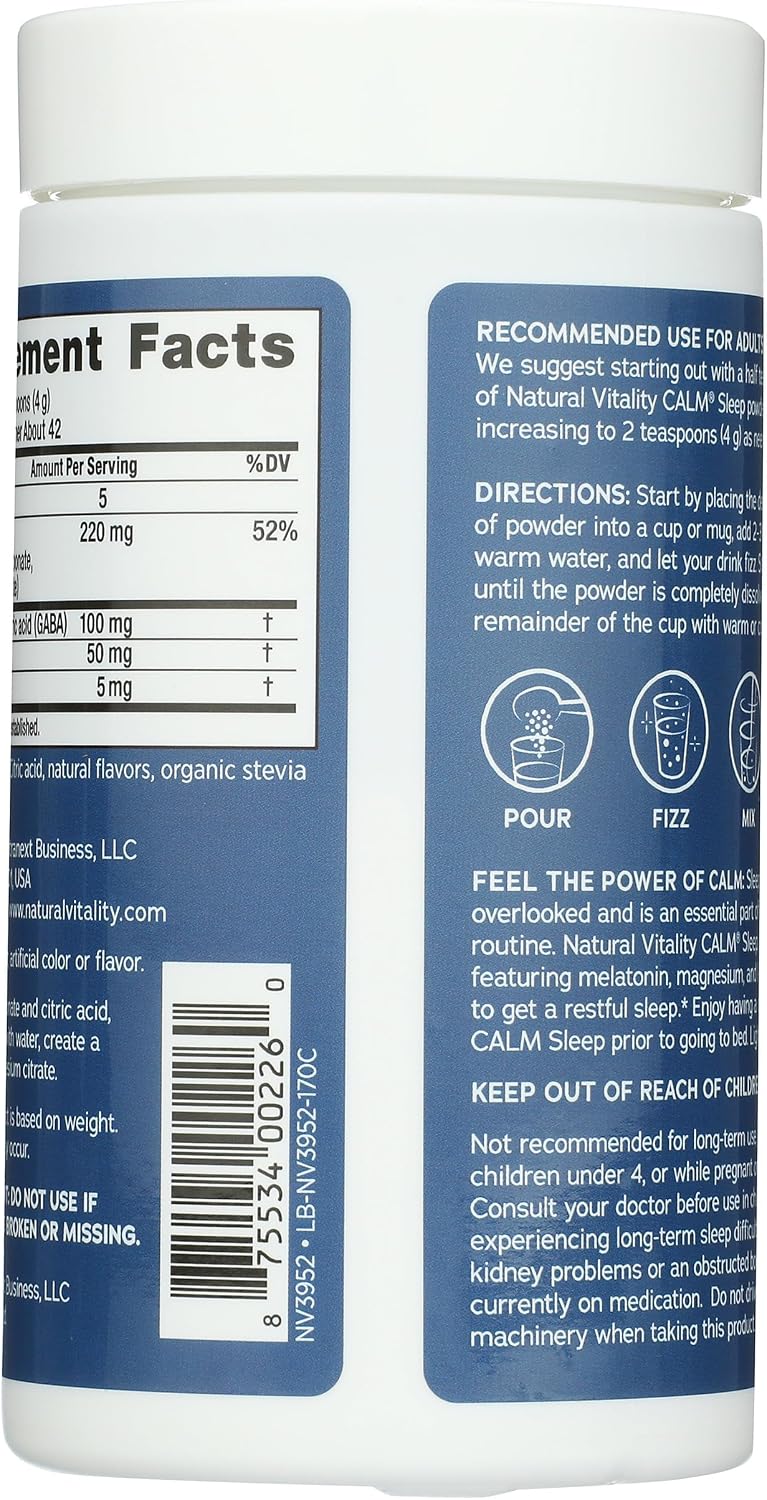 Natural Vitality Natural Calm Specifics CALMFUL SLEEP (Mixed Berry Flavor) 6 ounces